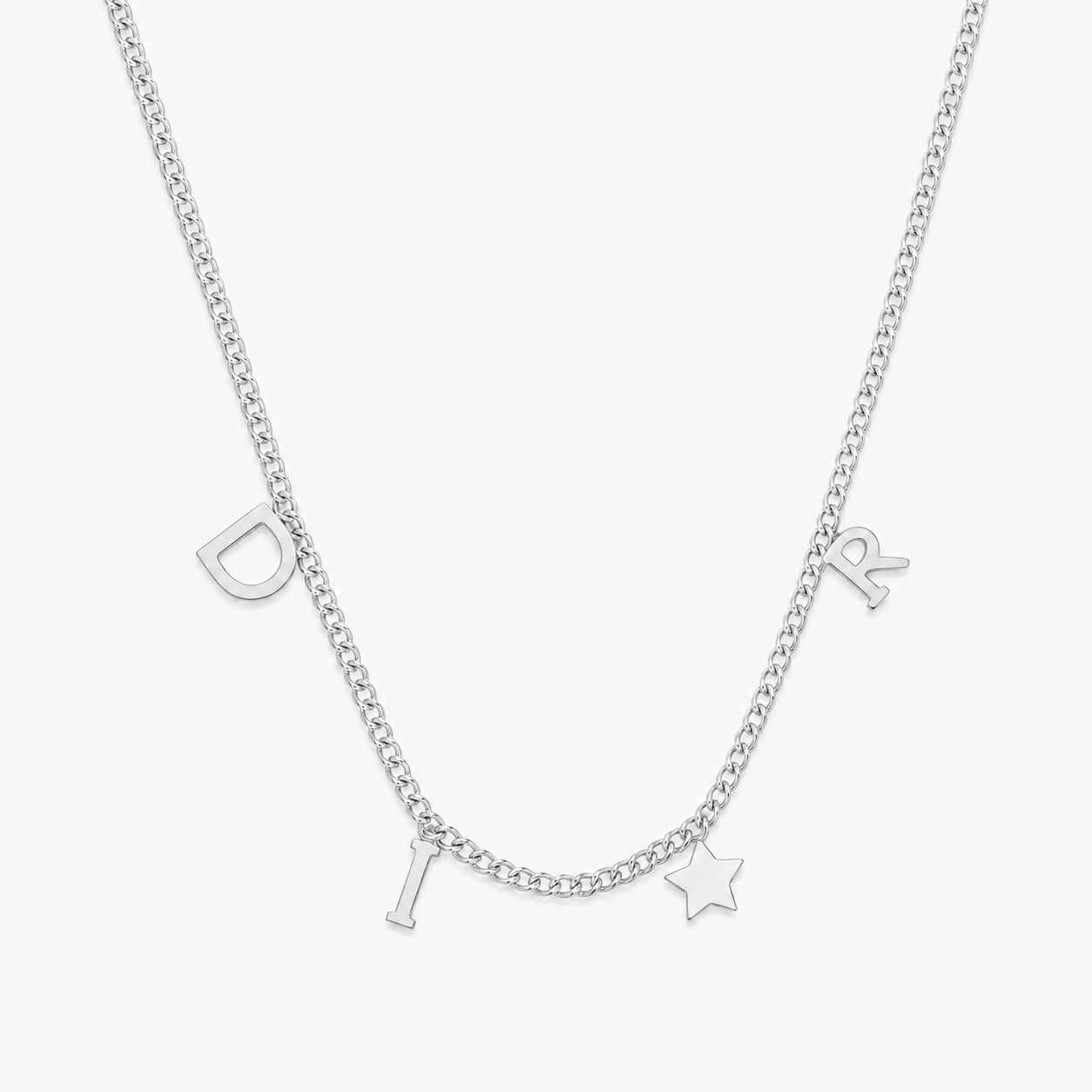Bellmont Letters Necklace - Silver