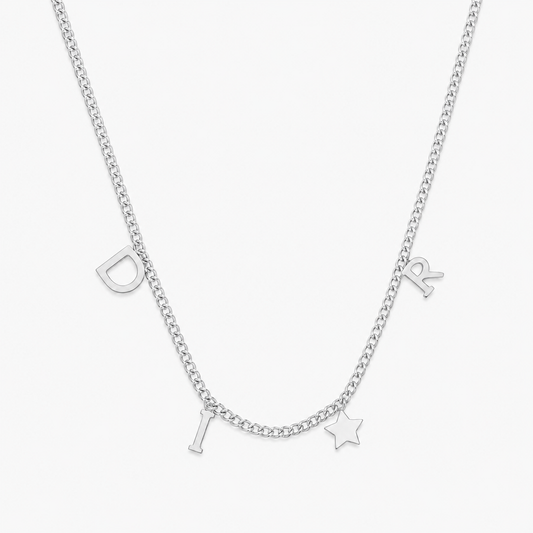 Bellamont Letters Necklace - Silver
