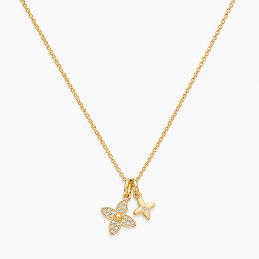 Bellamont Flower Necklace - Gold