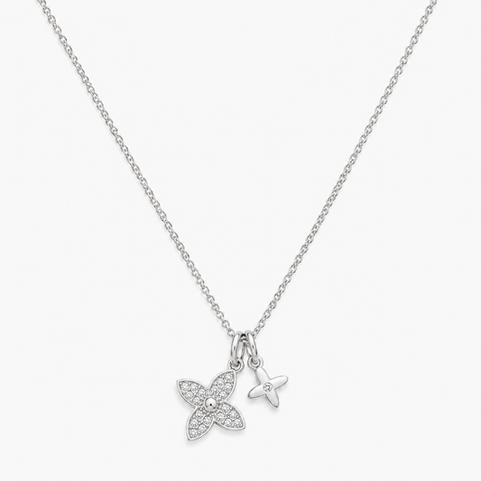 Bellamont Flower Necklace - Silver